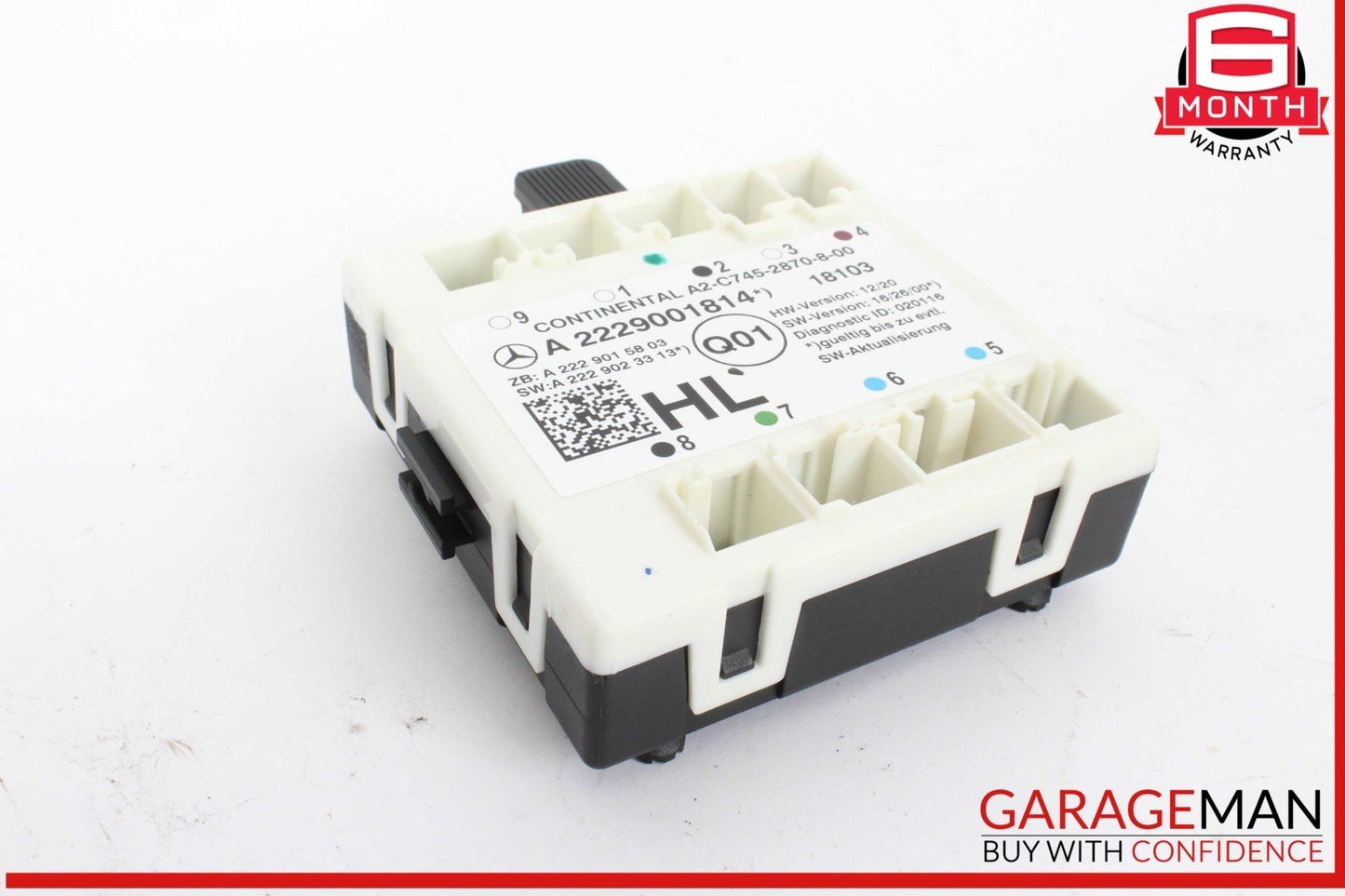 15-20 Mercedes X253 GLC350e Rear Left Driver Side Door Control Module Unit OEM