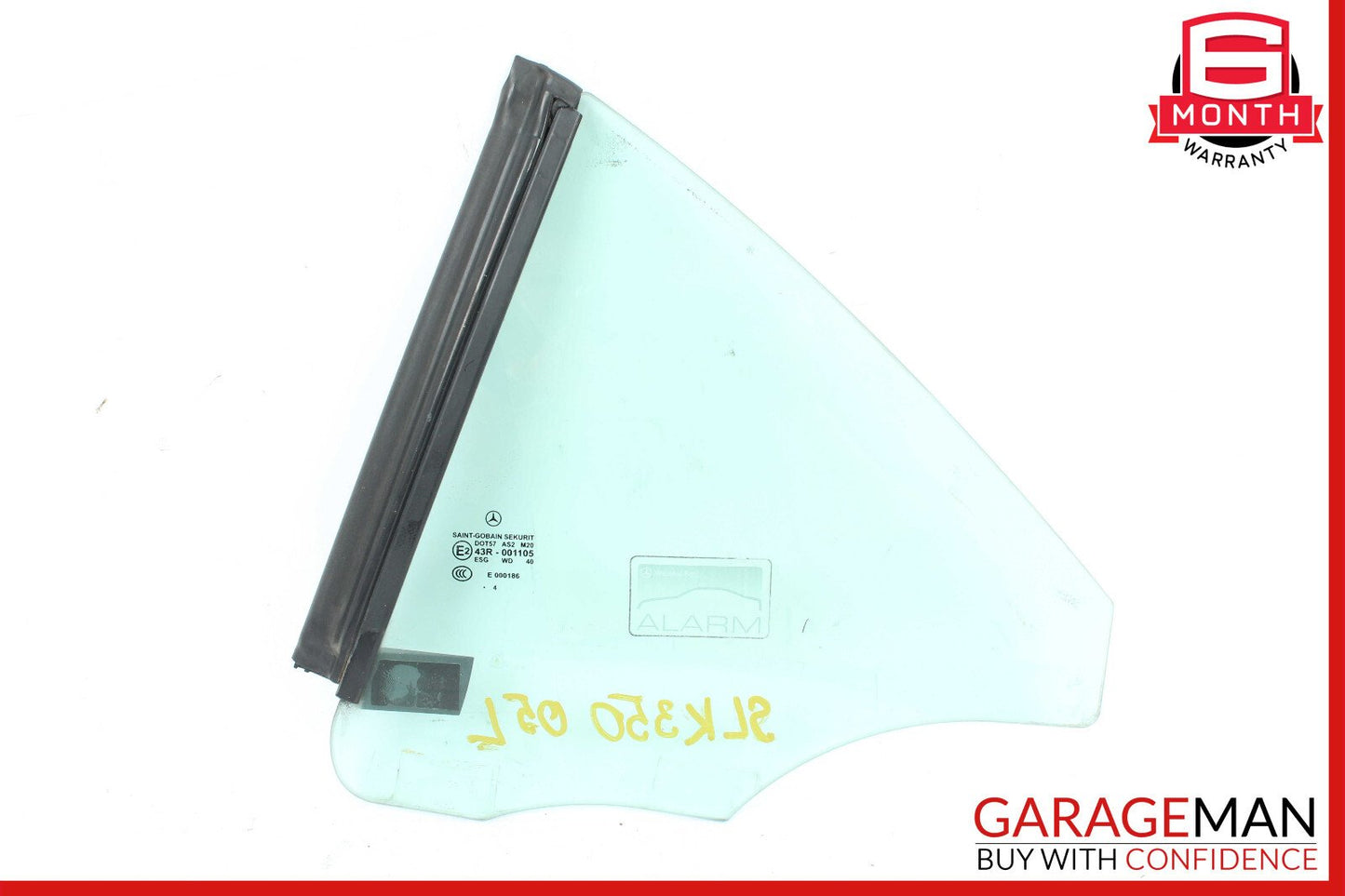 05-11 Mercedes R171 SLK350 Quarter Window Glass Rear Left Driver Side OEM