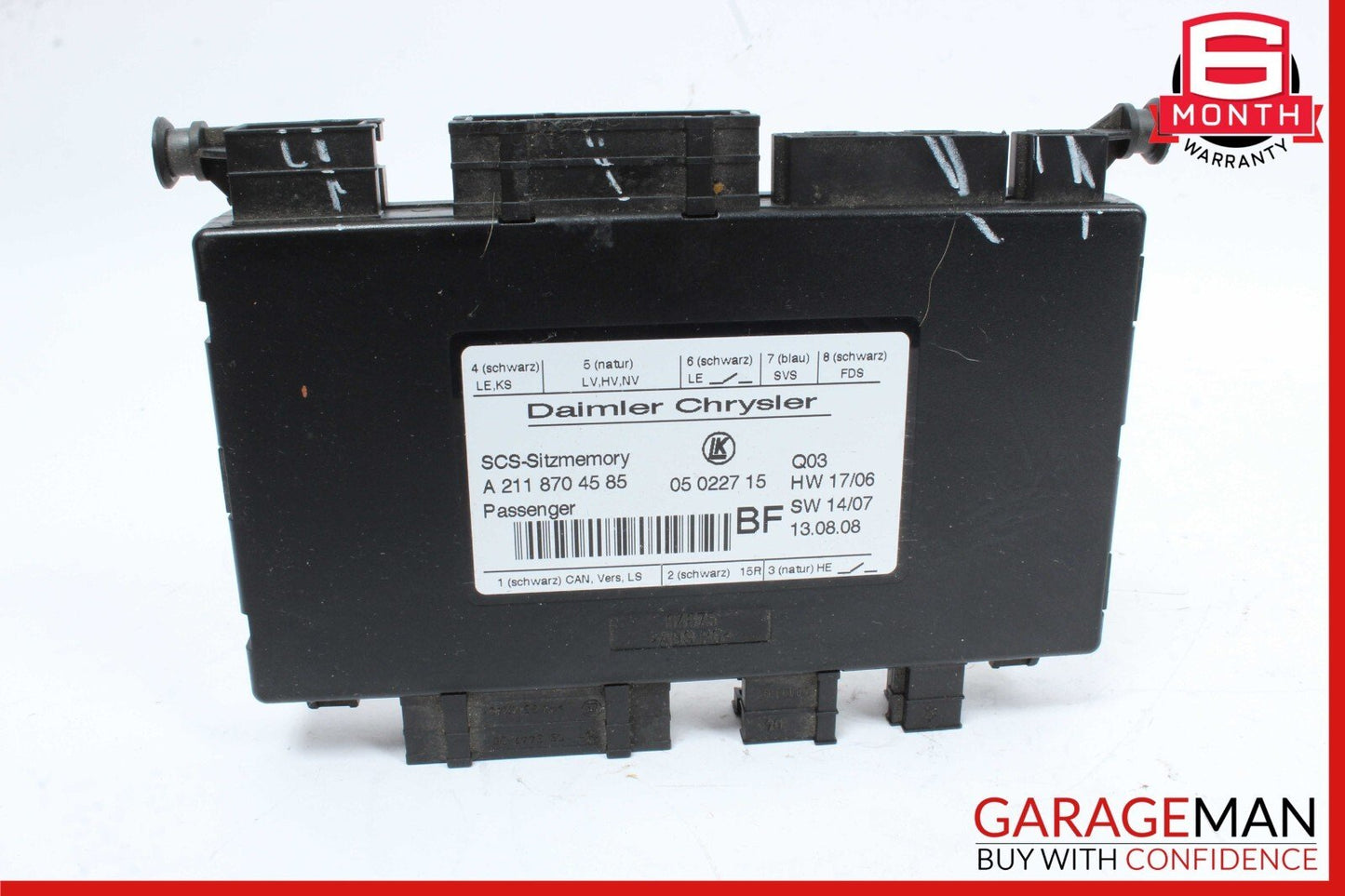 03-12 Mercedes ML350 GL450 CLS550 CLS63 AMG Front Right Seat Control Module