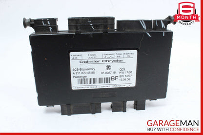 03-12 Mercedes ML350 GL450 CLS550 CLS63 AMG Front Right Seat Control Module