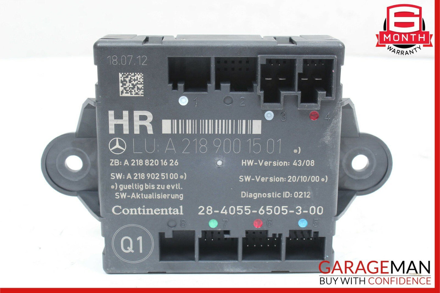 08-14 Mercedes W204 C250 C350 Rear Right Side Door Control Module 2189001501 OEM