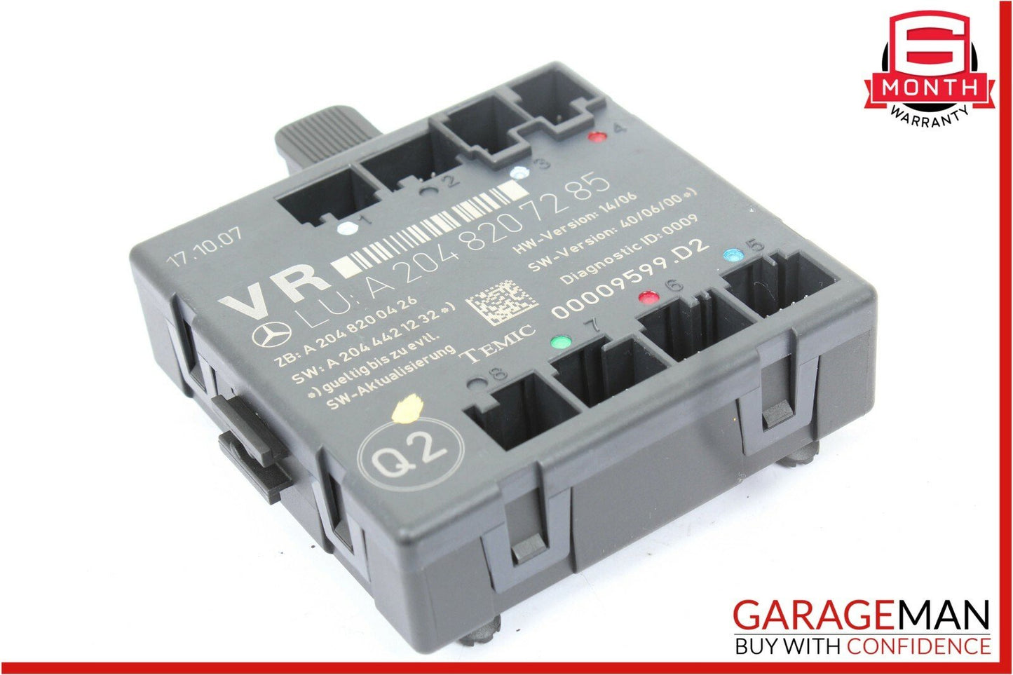 08-11 Mercedes W204 C300 C350 Front Right Passenger Side Door Control Module OEM