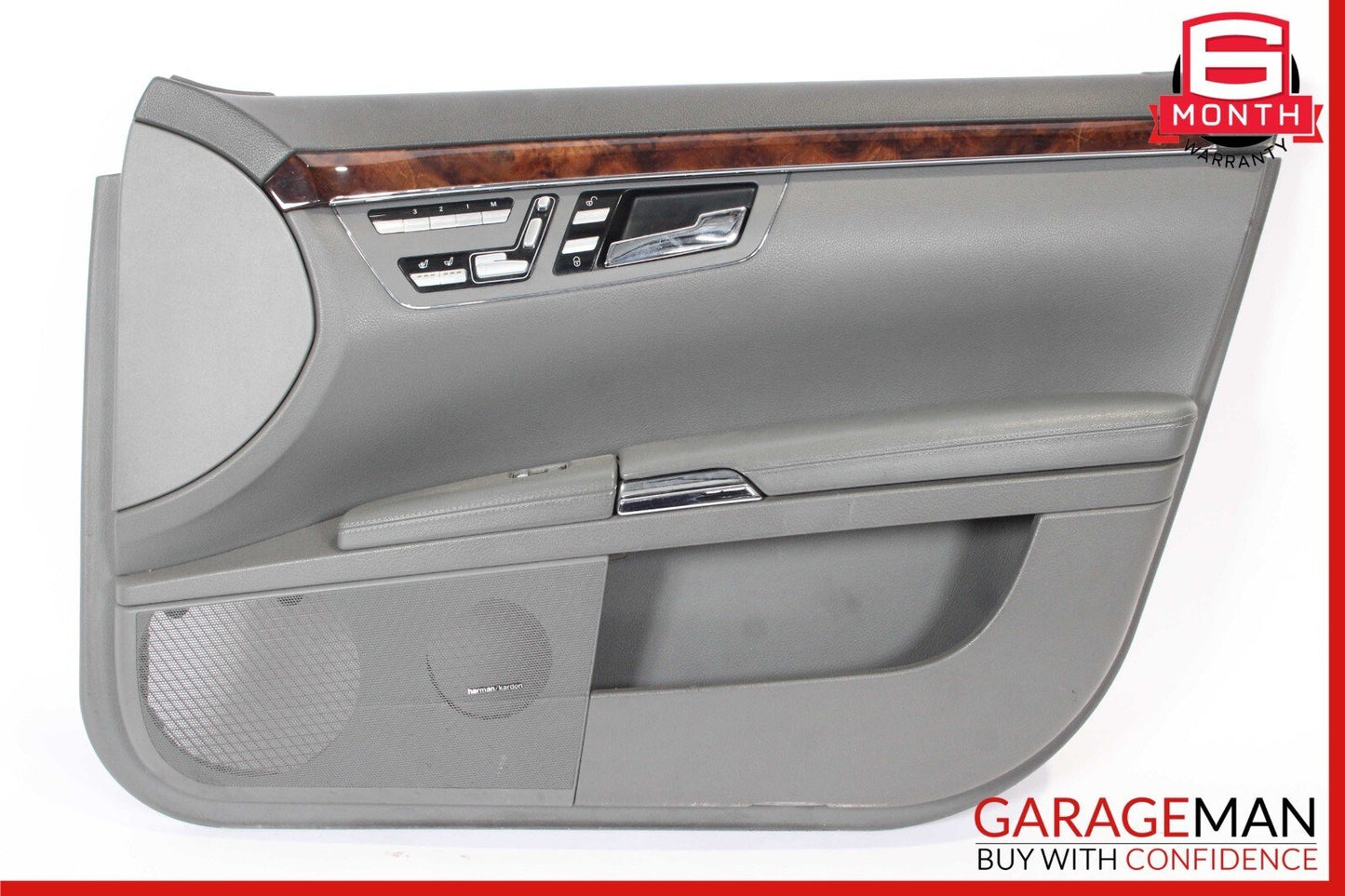 07-09 Mercedes W221 S550 Front Right Side Complete Interior Door Panel Gray OEM