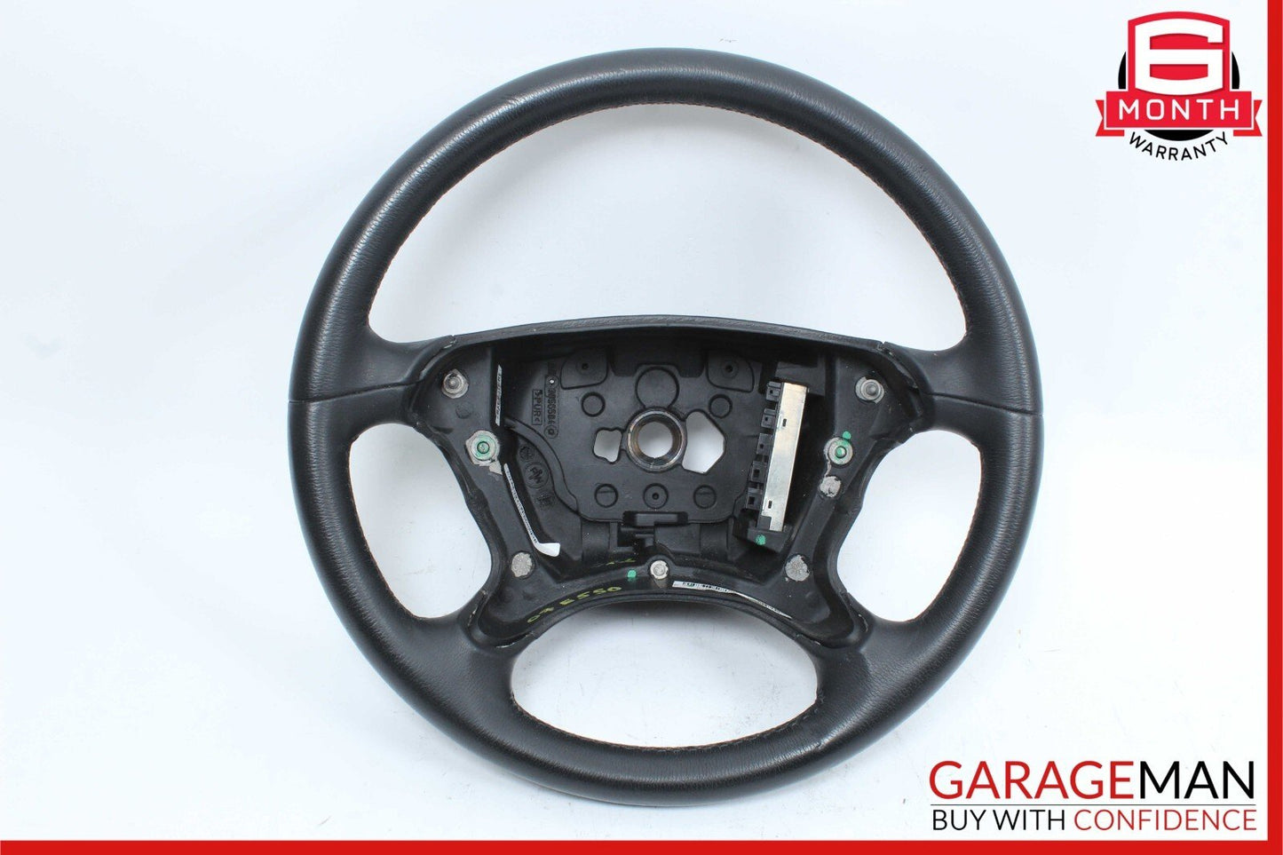 06-09 Mercedes W219 CLS500 E550 4 Spoke Steering Wheel Black OEM
