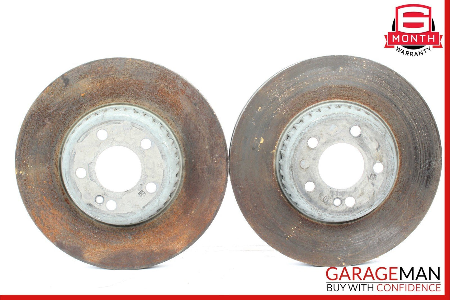 15-20 Mercedes W205 C300 C350e Front Left & Right Side Brake Rotor Disc Set of 2
