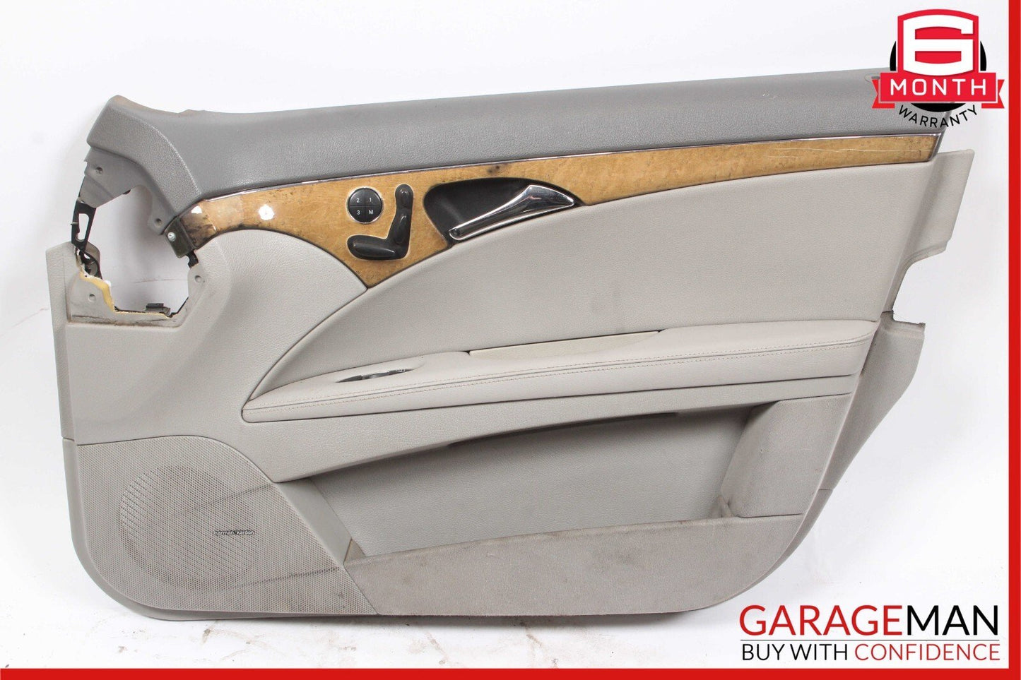 07-09 Mercedes W211 E350 Front Right Side Interior Door Panel Trim Cover Gray