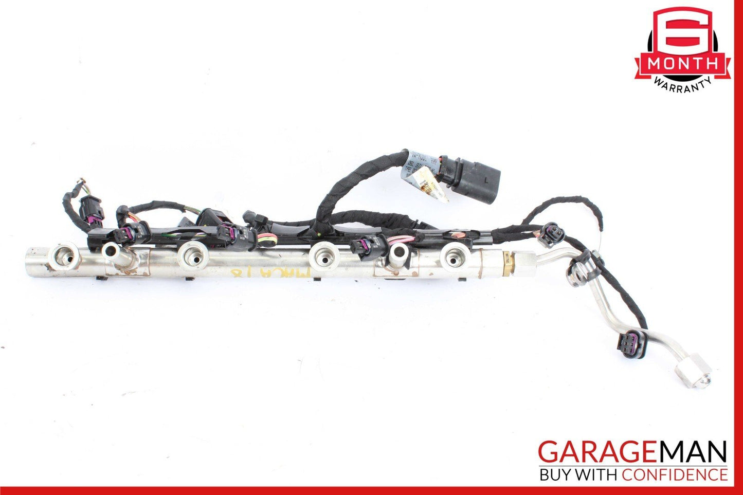 17-19 Porsche Macan 95B Fuel Injection Rail w/ Connector Wiring Harness OEM