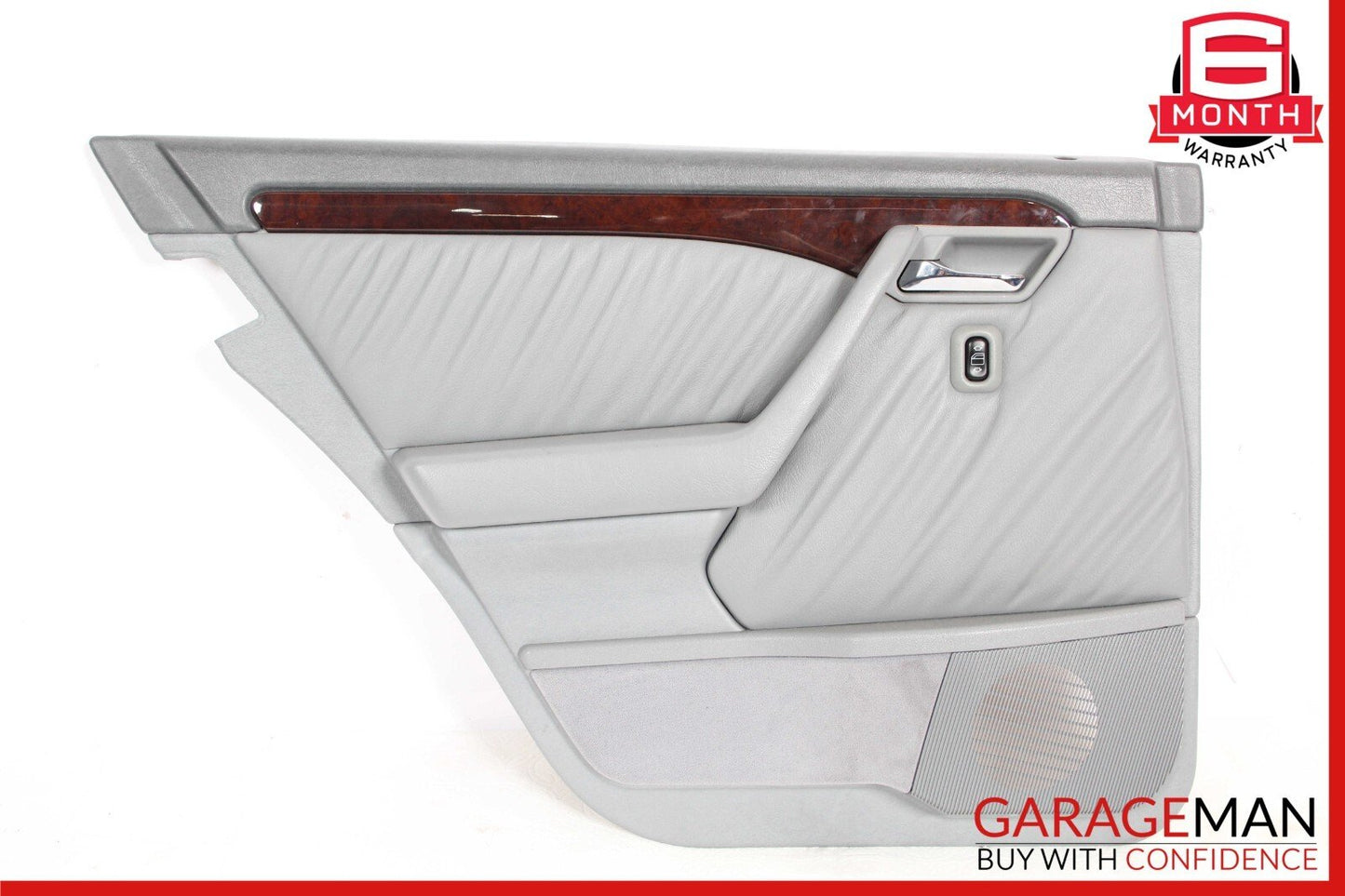 96-97 Mercedes W202 C230 C280 Rear Left Side Interior Door Panel Cover Grey OEM