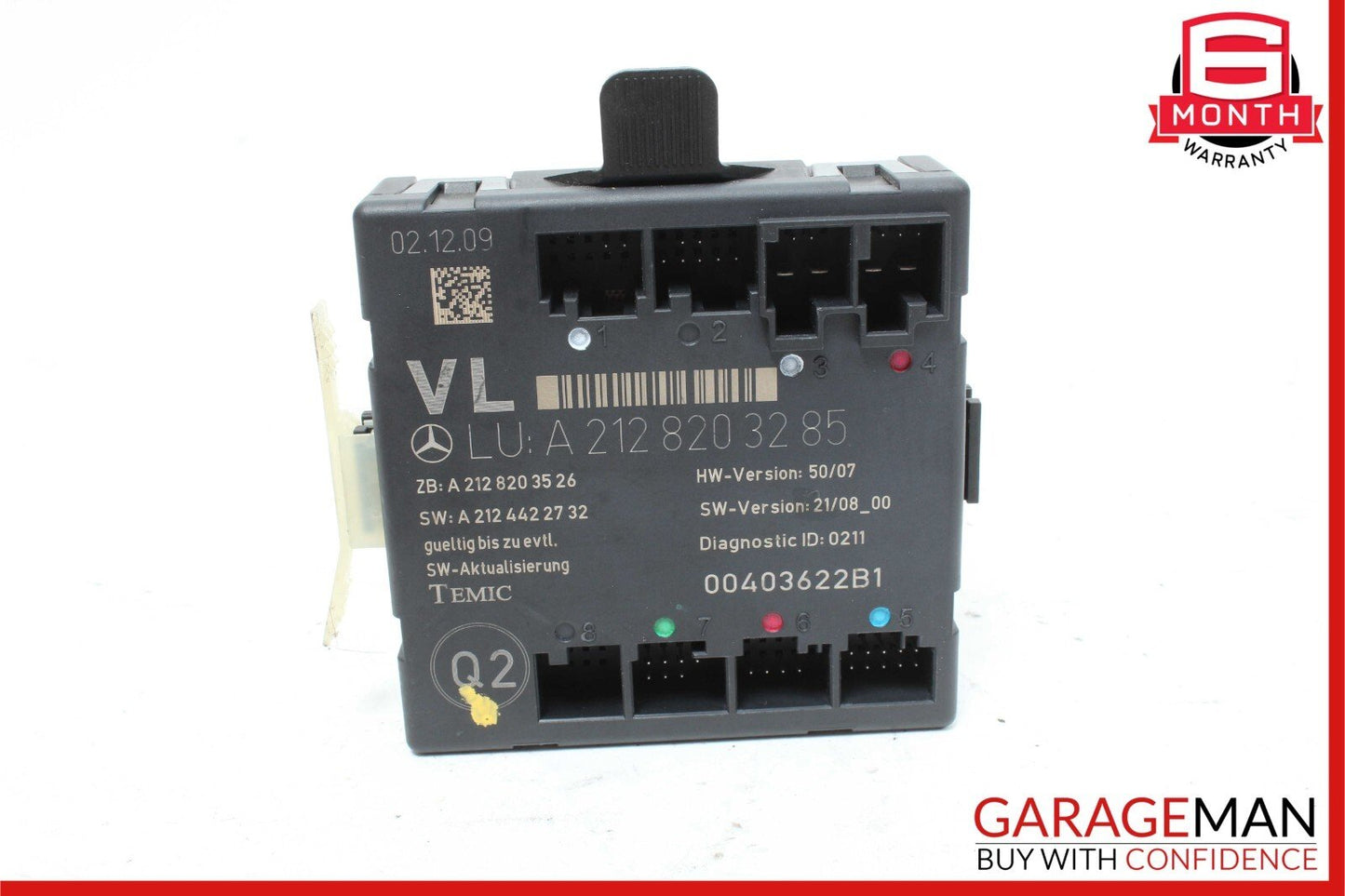 08-18 Mercedes C300 GLK350 E550 Front Left Driver Side Door Control Module Unit