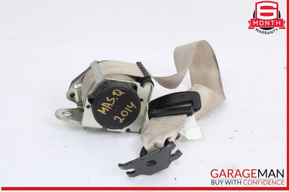 14-17 Maserati Quattroporte S Rear Center Seat Belt Seatbelt Beige OEM