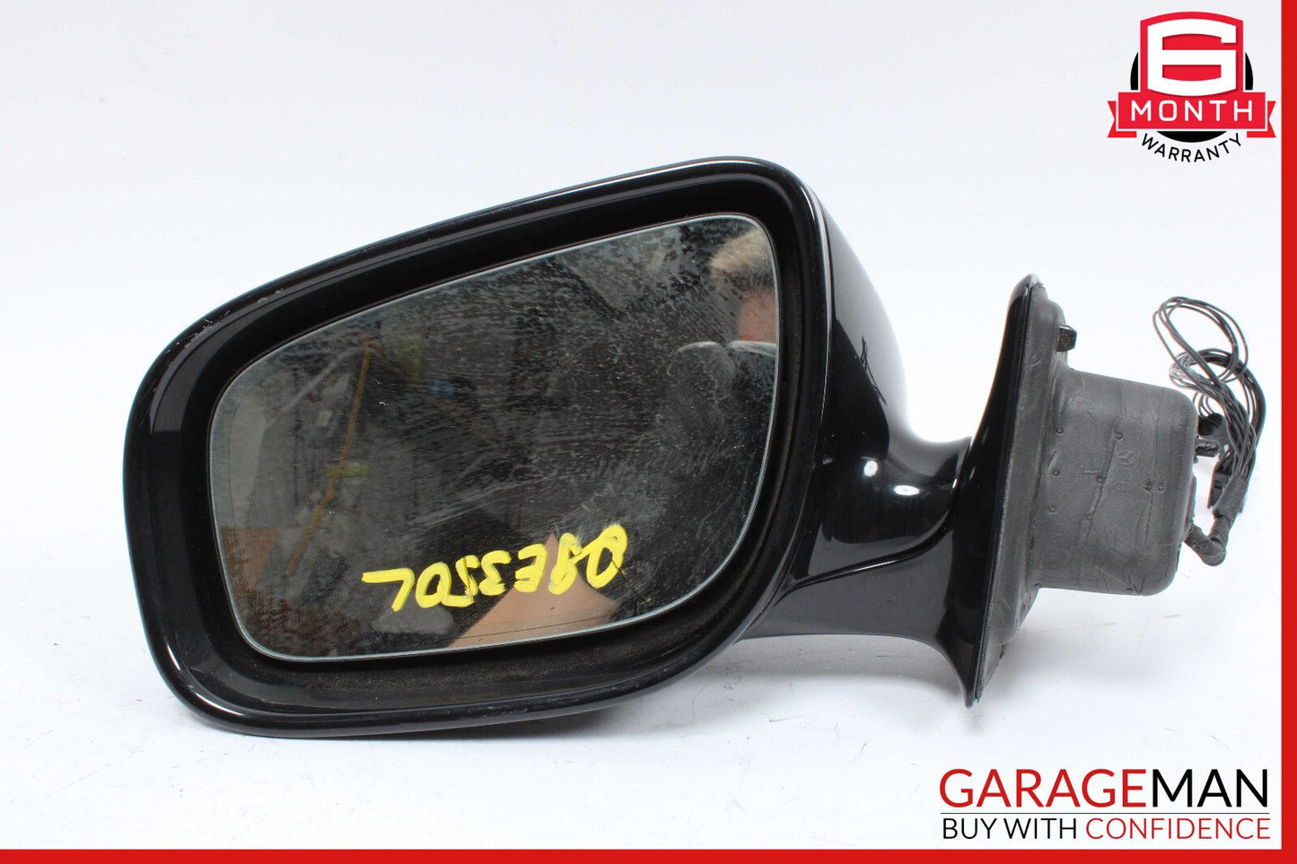 07-09 Mercedes W211 E350 Front Left Side Mirror Door Rear View Black OEM
