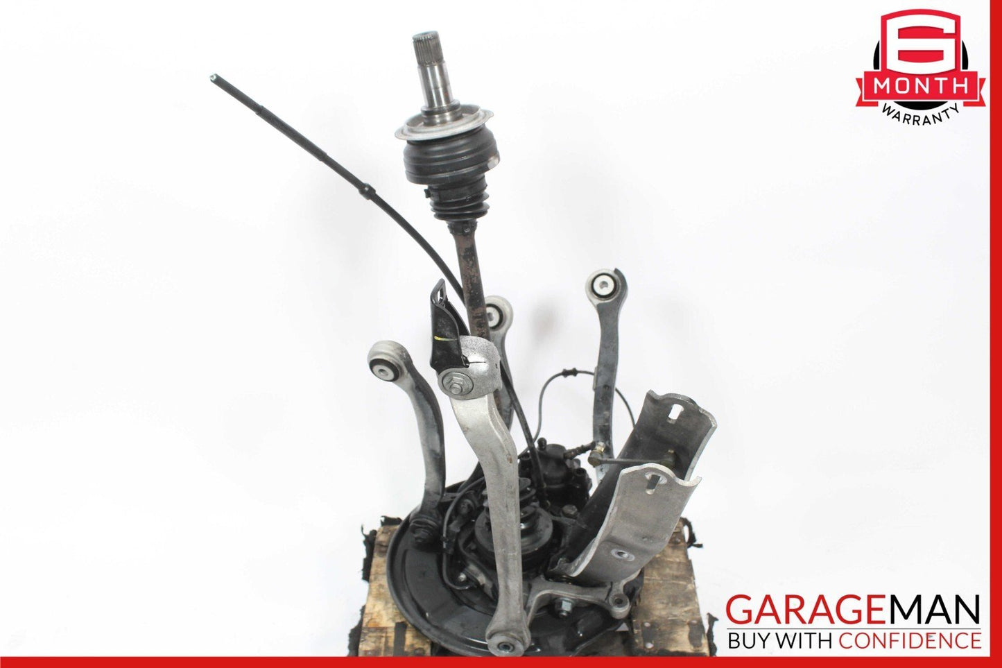 03-06 Mercedes SL500 Rear Right Spindle Knuckle Hub Driveshaft Rotor Disc Assy