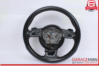 16-18 Audi A7 A6 Front Left Driver Side Steering Wheel Black 4G0419091BF OEM