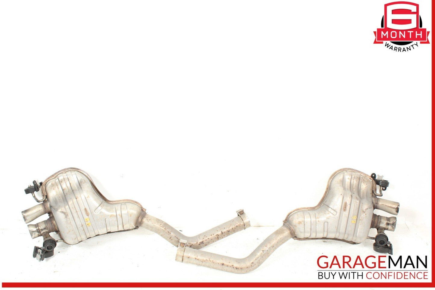 03-12 Bentley Continental GT Exhaust Muffler Mufflers Right & Left Set of 2 OEM
