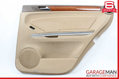 07-12 Mercedes X164 GL450 Rear Right Complete Interior Door Panel Brown OEM