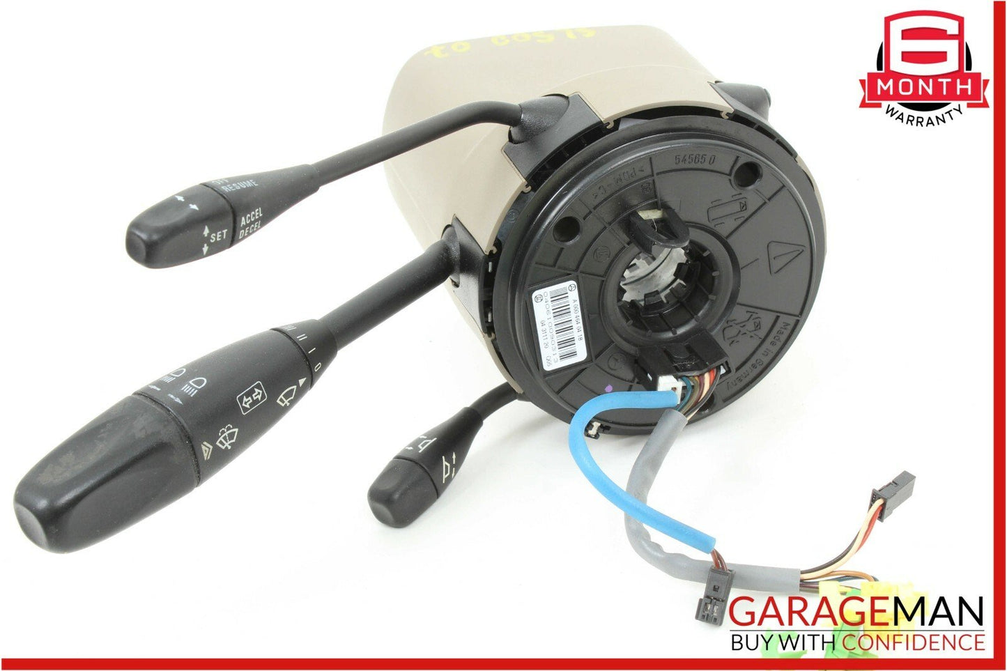 07-08 Mercedes R230 SL550 Steering Column Control Switches Assembly Beige OEM