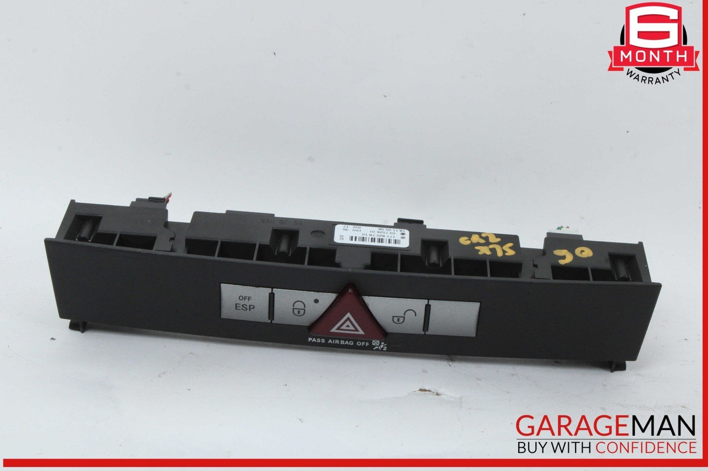 05-08 Mercedes R171 SLK280 SLK350 Door Lock Dash Hazard Light Control Panel OEM