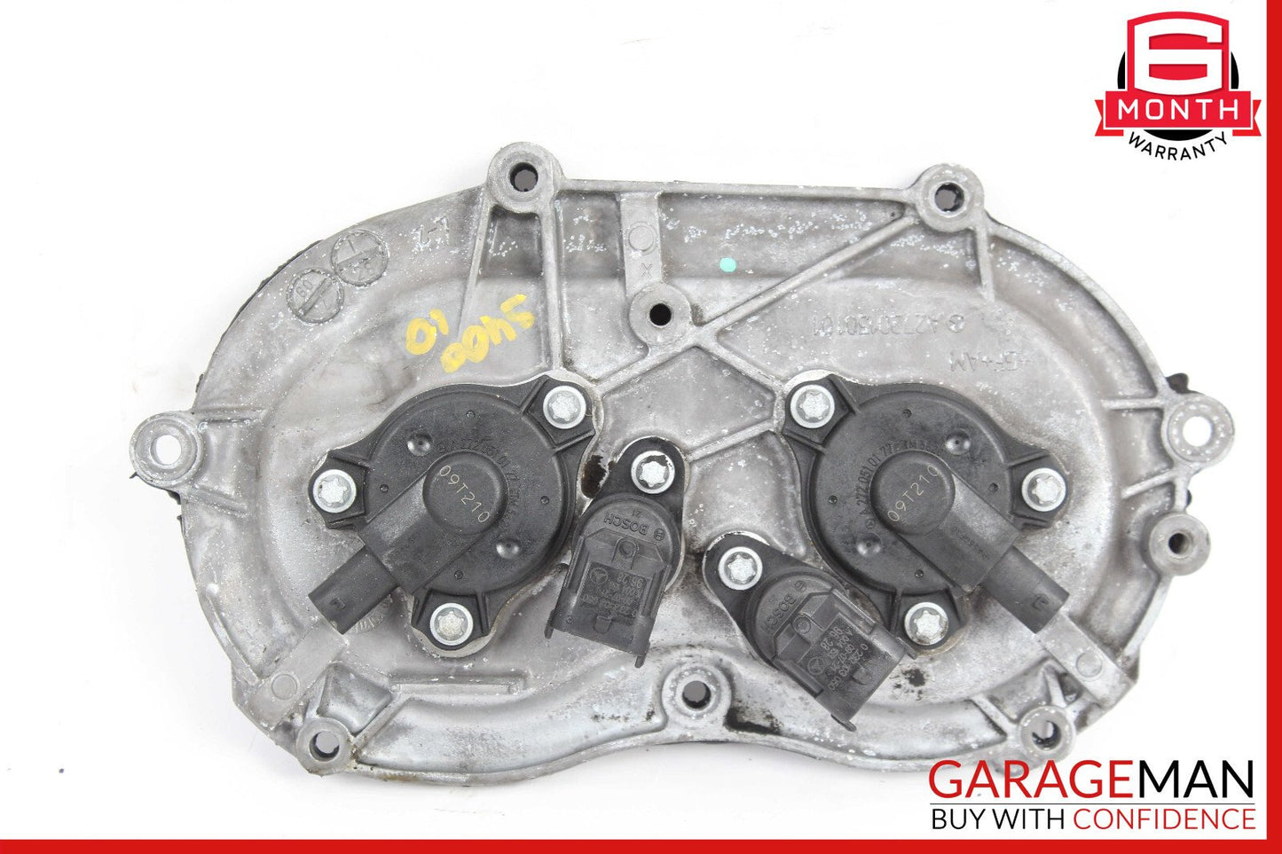 06-13 Mercedes W221 S400 Front Right Engine Timing Chain Cover Plate OEM