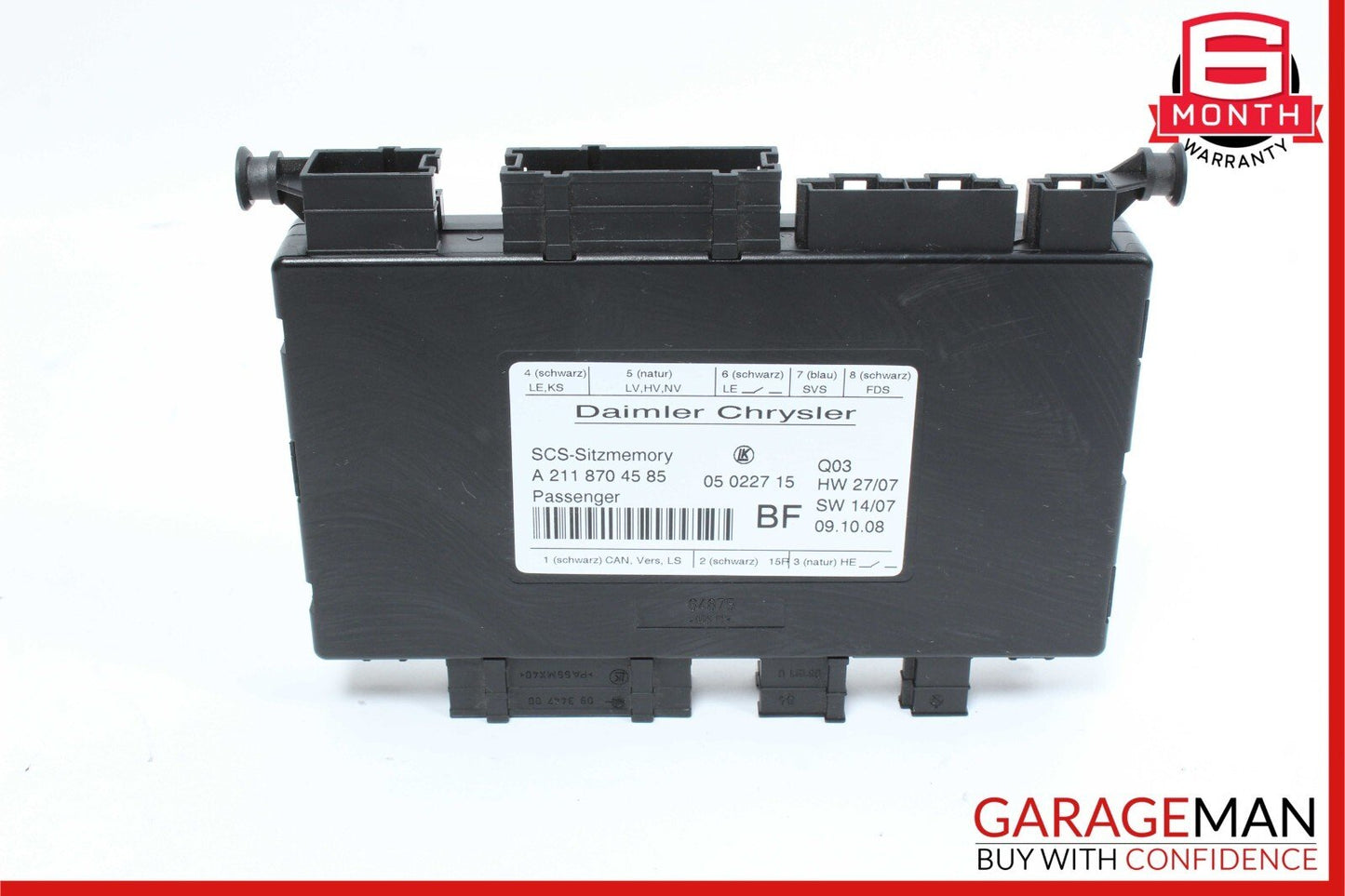 03-12 Mercedes SLK280 CLS500 E350 Front Right Side Seat Control Module Unit