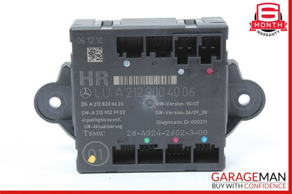 08-18 Mercedes W212 E350 CLS550 C300 Rear Right Side Door Control Module OEM