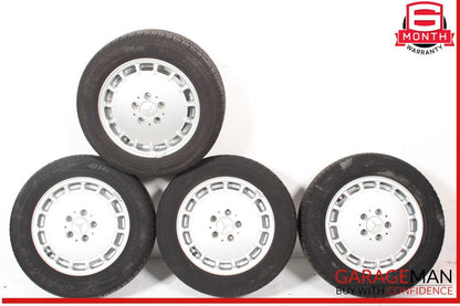 85-93 Mercedes W201 190E 190D Wheel Tire Rim Set of 4 Pc R15 OEM