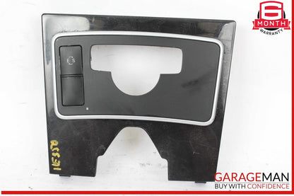 10-13 Mercedes W212 E350 Wagon Center Console Switch Trim Cover Bezel Wood OEM