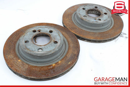 08-14 Mercedes W204 C250 C350 Rear Right & Left Brake Rotor Disc Set of 2 Solid
