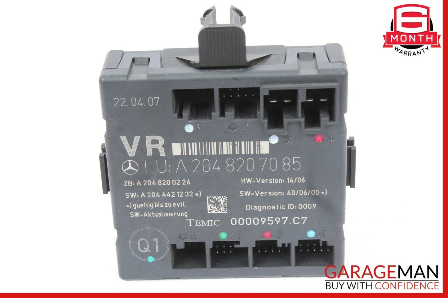 08-11 Mercedes W204 C250 C300 Front Right Passenger Side Door Control Module OEM