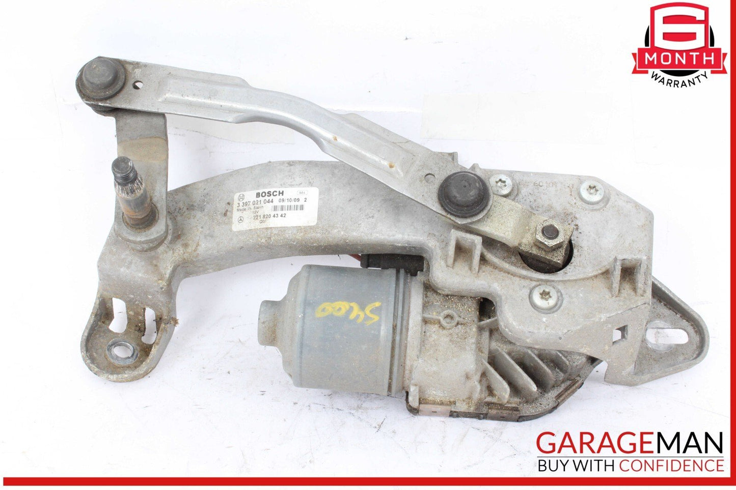 07-14 Mercedes W221 S400 Hybrid Front Left Side Windshield Wiper Motor Linkage