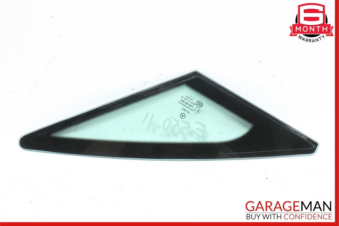 10-13 Mercedes W207 E550 Coupe Rear Right Passenger Side Quarter Window Glass