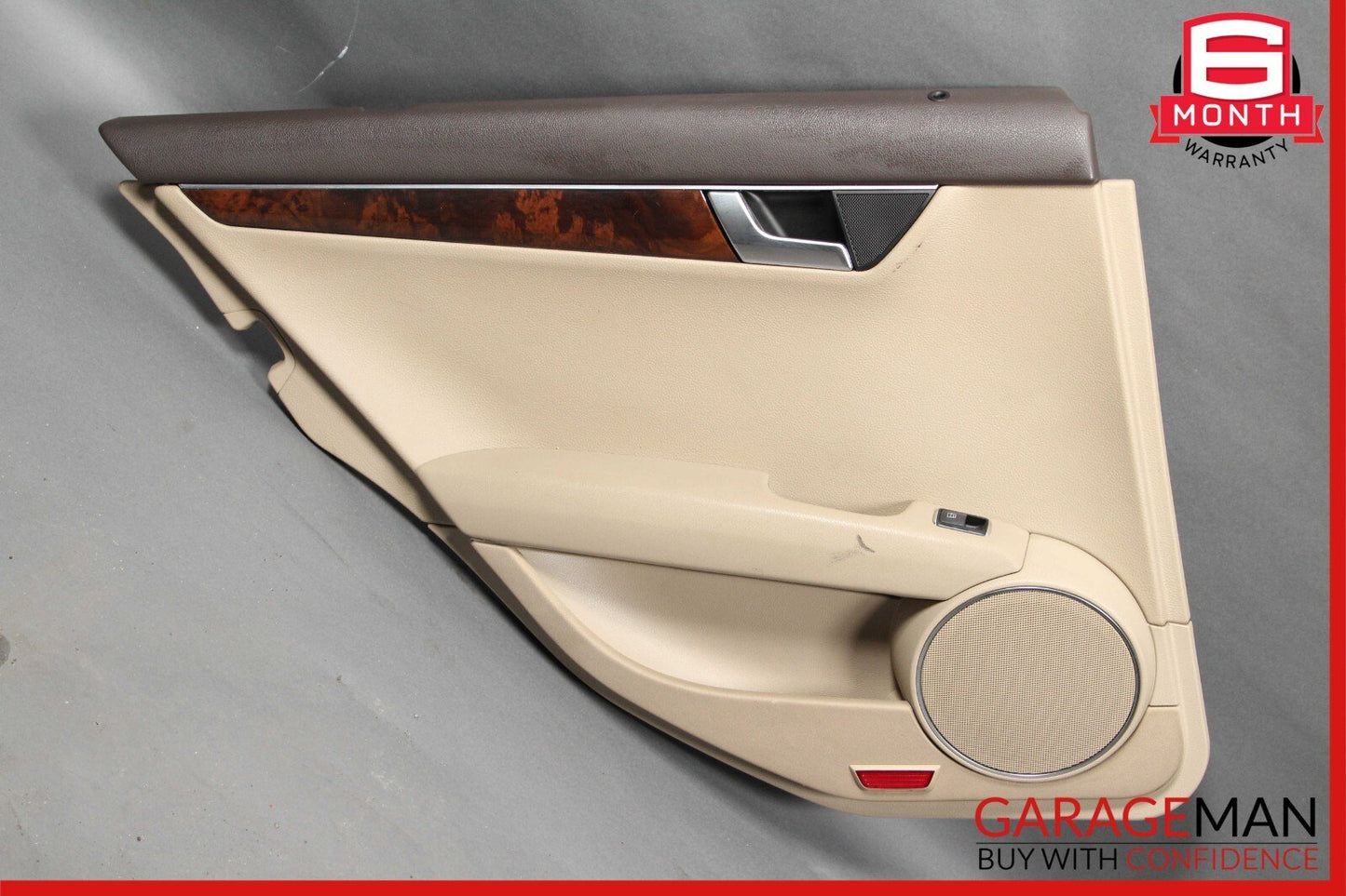 08-14 Mercedes W204 C250 C350 Rear Left Side Interior Door Panel Assembly Beige