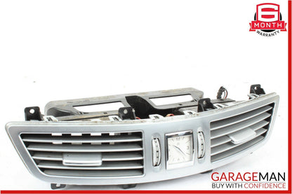 07-13 Mercedes W221 S550 S600 Dash Dashboard Air AC A/C Vent Trim Clock Assembly