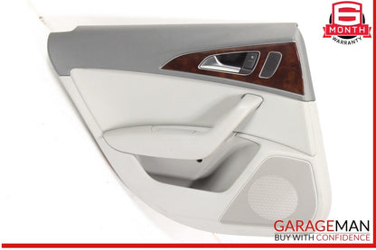 12-18 Audi A6 Rear Left Driver Side Interior Door Trim Panel Cover Assembly OEM