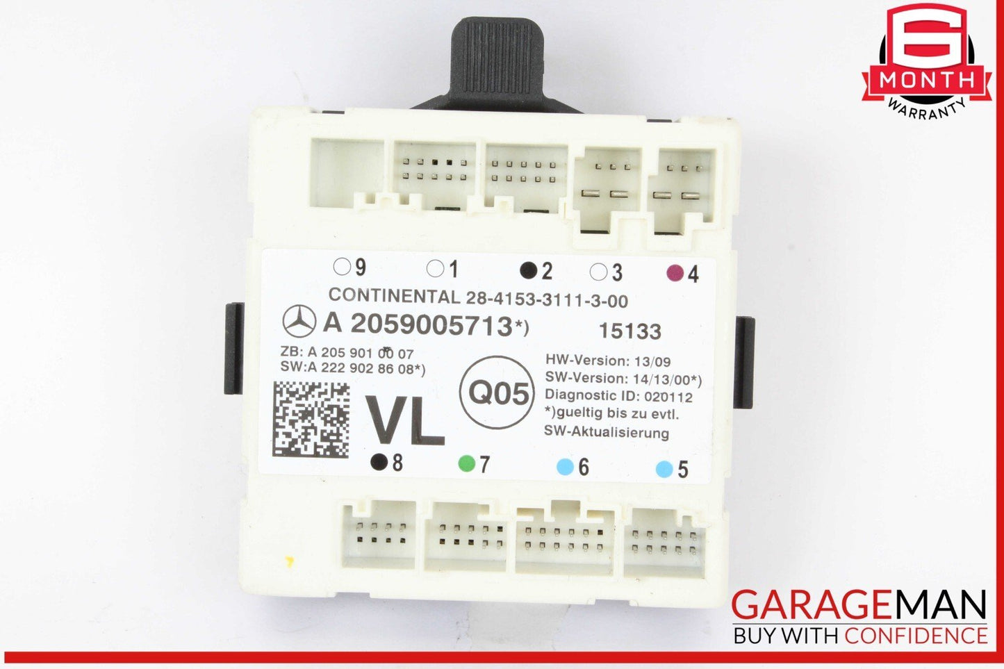 15-18 Mercedes W205 C300 Front Left Driver Side Door Control Module