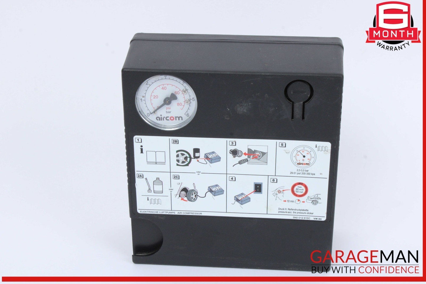 15-24 Porsche Macan Turbo 95B Trunk Spare Tire Air Compressor 5N0012615C OEM