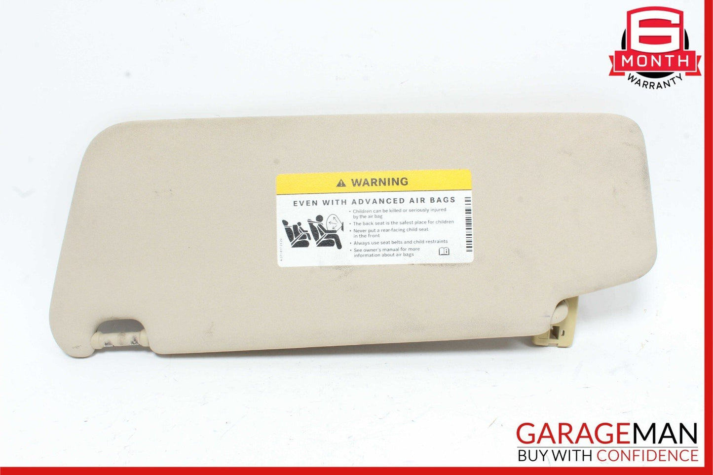 08-14 Mercedes W204 C300 Front Right Side Sun Visor Sunvisor Shade Cover OEM