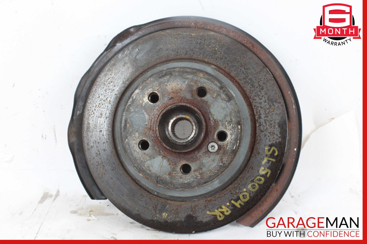 03-06 Mercedes R230 SL500 Rear Right Spindle Knuckle Hub Bearing w/ Rotor Disc