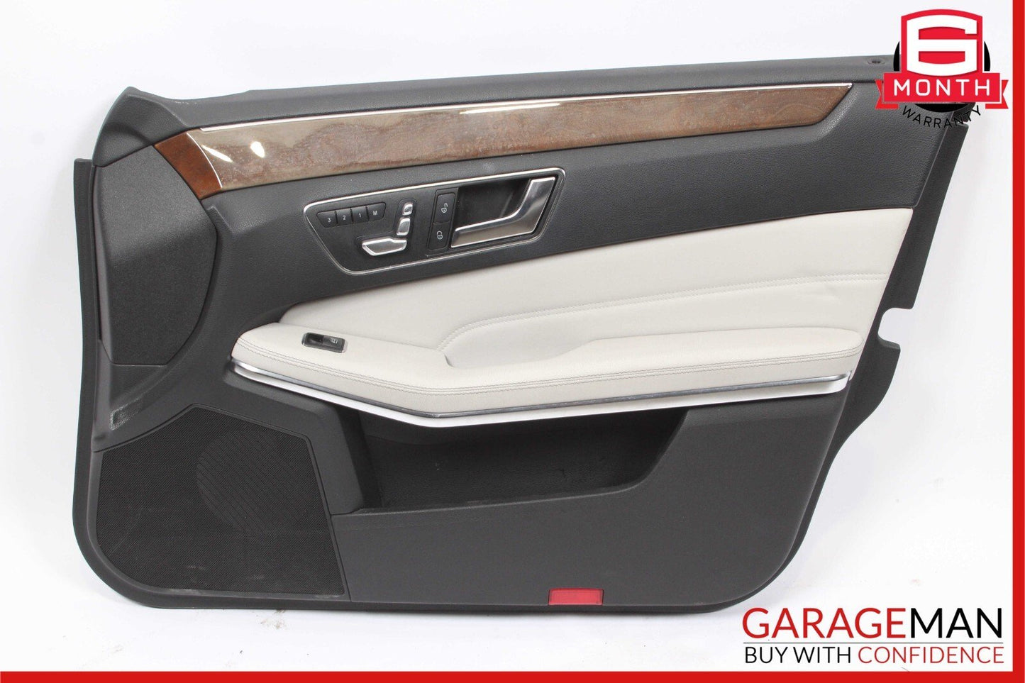 14-16 Mercedes W212 E350 Front Right Side Interior Door Panel Trim Assembly Grey