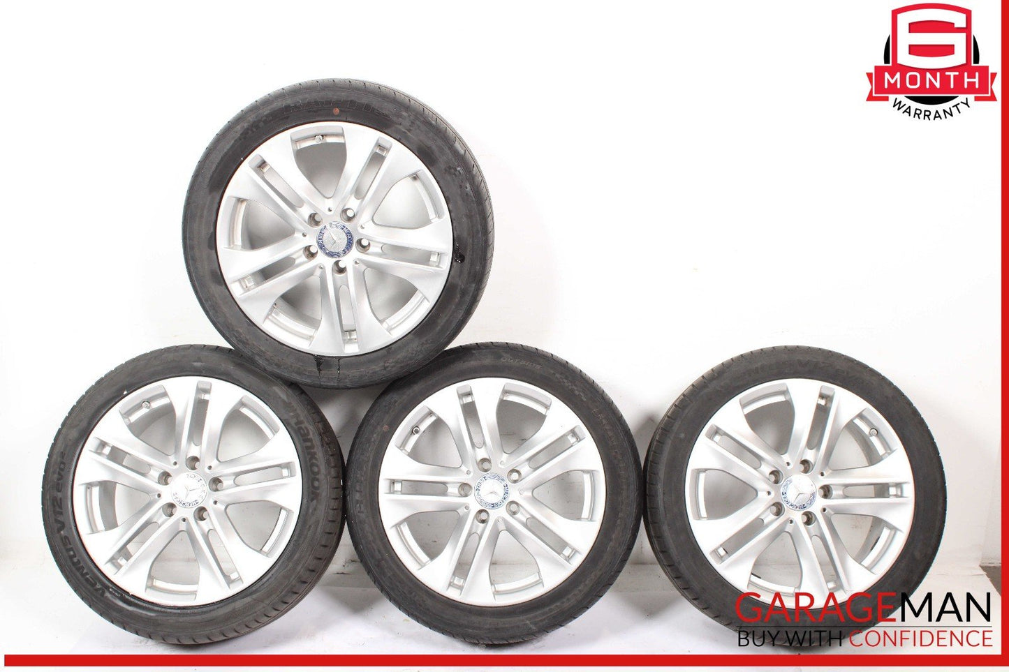 10-11 Mercedes W207 E350 E550 Complete Wheel Tire Rim Set of 4 Pc R17 OEM