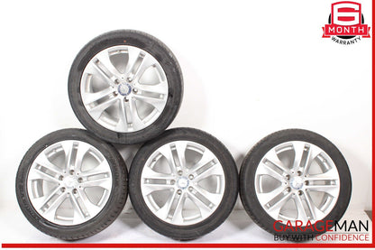 10-11 Mercedes W207 E350 E550 Complete Wheel Tire Rim Set of 4 Pc R17 OEM