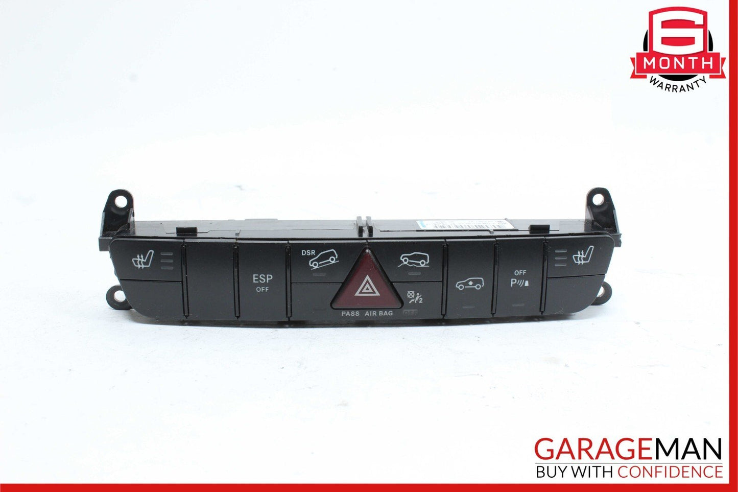 06-12 Mercedes GL550 GL450 ML550 Hazard Light Switch Control Panel Unit
