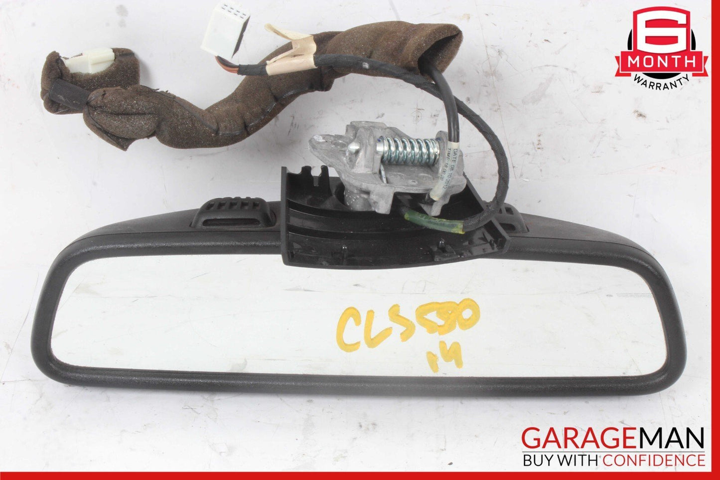 10-16 Mercedes W218 CLS500 E400 Interior Rear View Mirror Assembly Black OEM