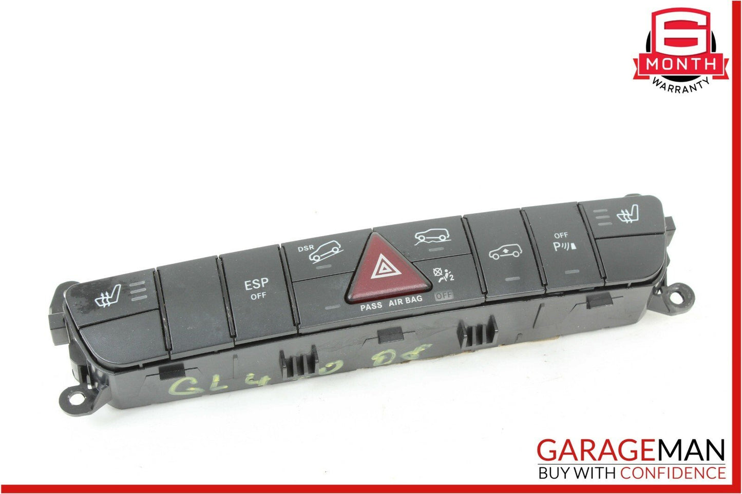 06-12 Mercedes X164 GL450 GL550 ML550 Hazard Control Switch Panel 1648709210 OEM