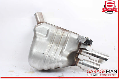 08-12 Audi S5 4.2L Engine Rear Left Driver Side Exhaust Muffler Pipe w/ Tips OEM