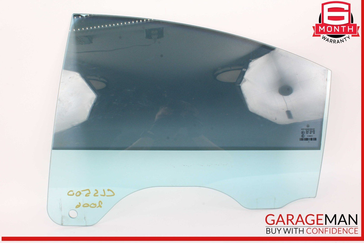 06-11 Mercedes W219 CLS500 CLS550 Rear Left Driver Side Door Window Glass