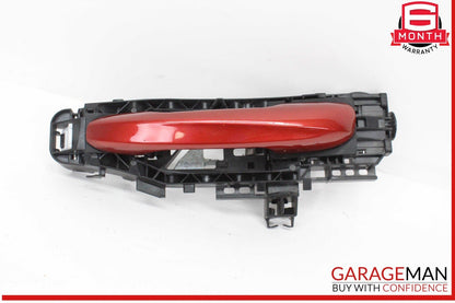15-20 Mercedes W205 C300 Rear Left Driver Side Exterior Door Handle Red OEM