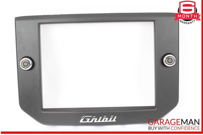 14-17 Maserati Ghibli Dashboard Dash Display Screen Trim Bezel Cover Black OEM