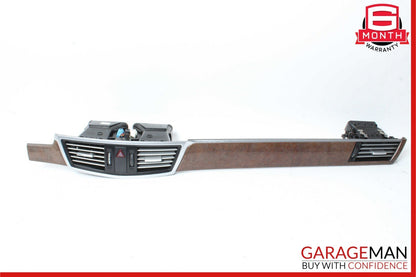 10-13 Mercedes W212 E350 Dashboard Dash Wood Trim Cover Molding Panel Assembly