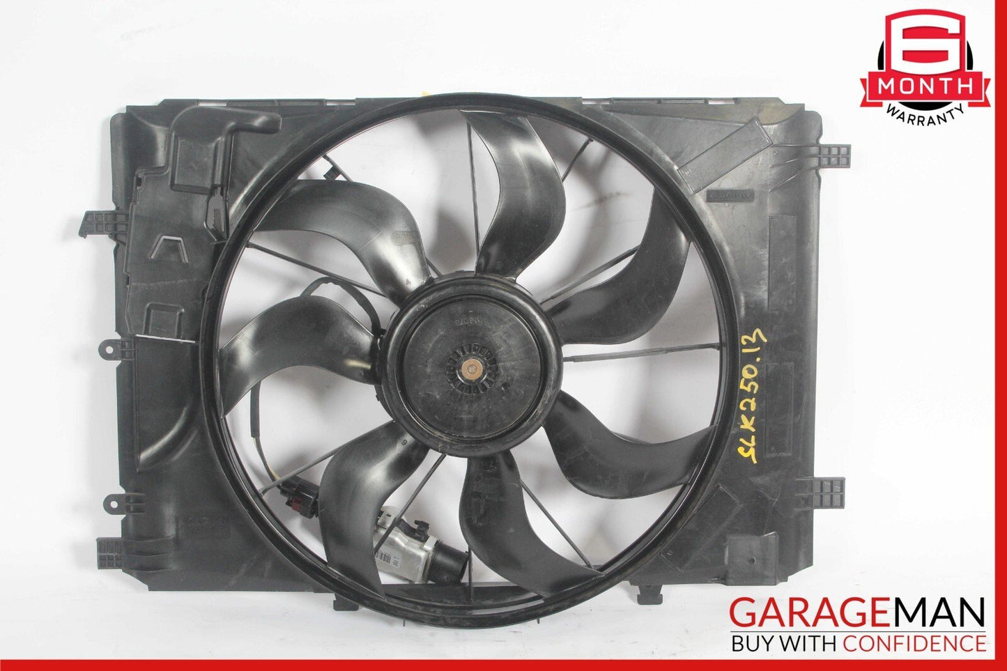 12-20 Mercedes W117 CLA250 SLK250 Engine Radiator Cooling Fan Motor Shroud Assy