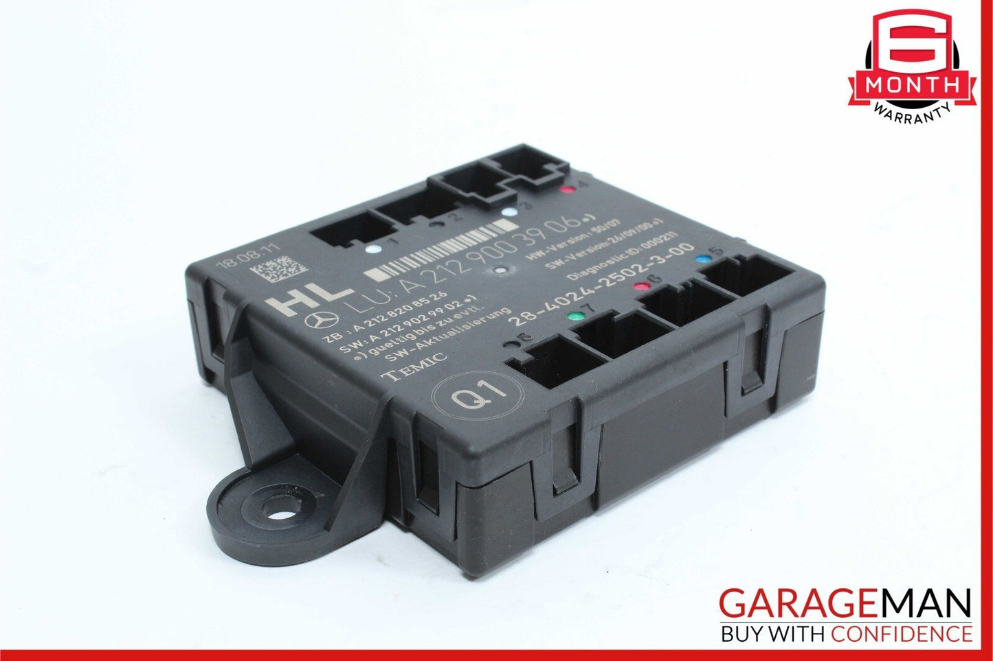 08-14 Mercedes W204 C250 C300 Rear Left Side Door Control Module Unit